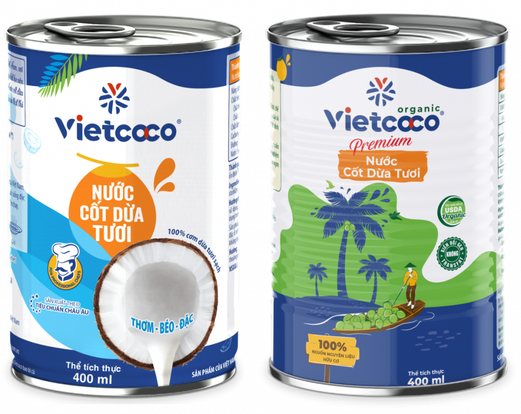 Canned Coconut Milk Viet Nam VINAHUGO Co., LTD Made In Vietnam